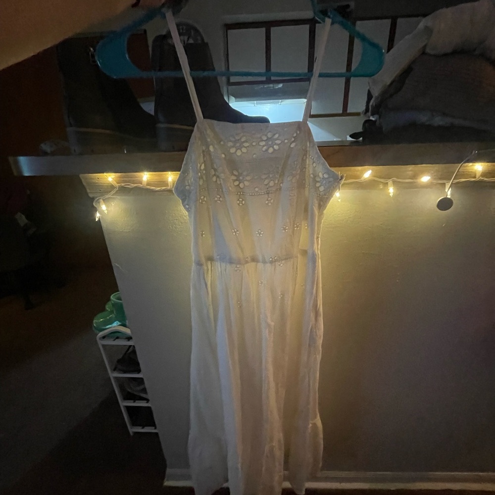 T.J.Maxx White Embroidered Sundress